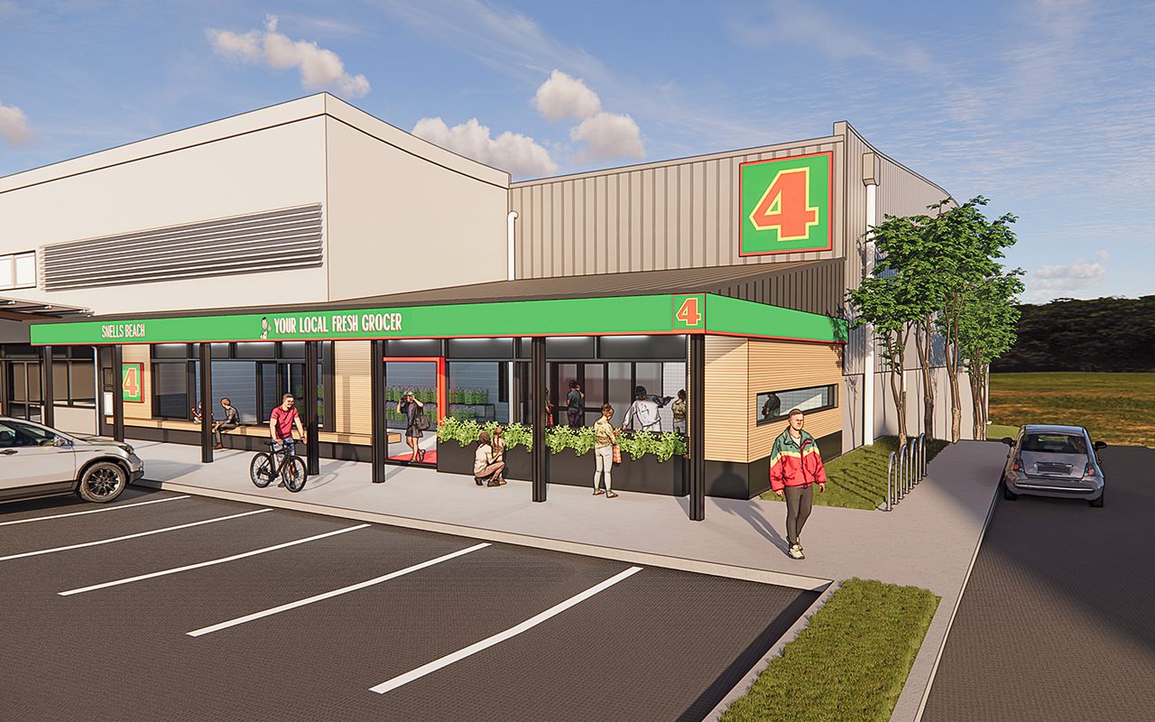 Four Square on cards for Snells Beach Local Matters